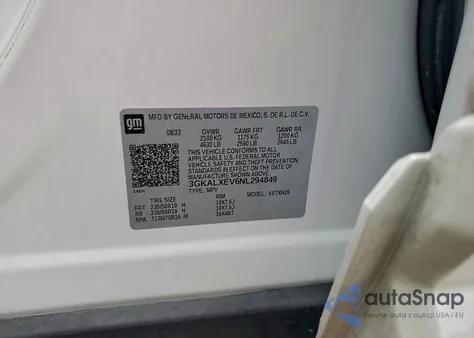 2022 GMC Terrain Denali from USA, damaged, VIN 3GKALXEV6NL294849